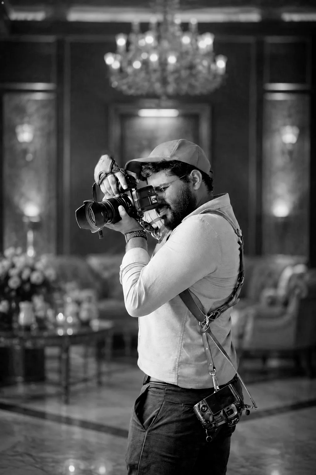 The photographer at work